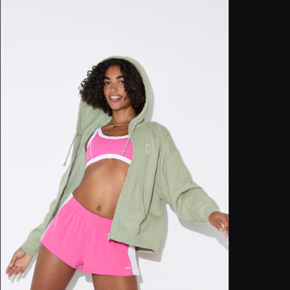 NWT VS PINK Victoria's Secret Tech Woven Retro Shorts Color-Blocked $44.95